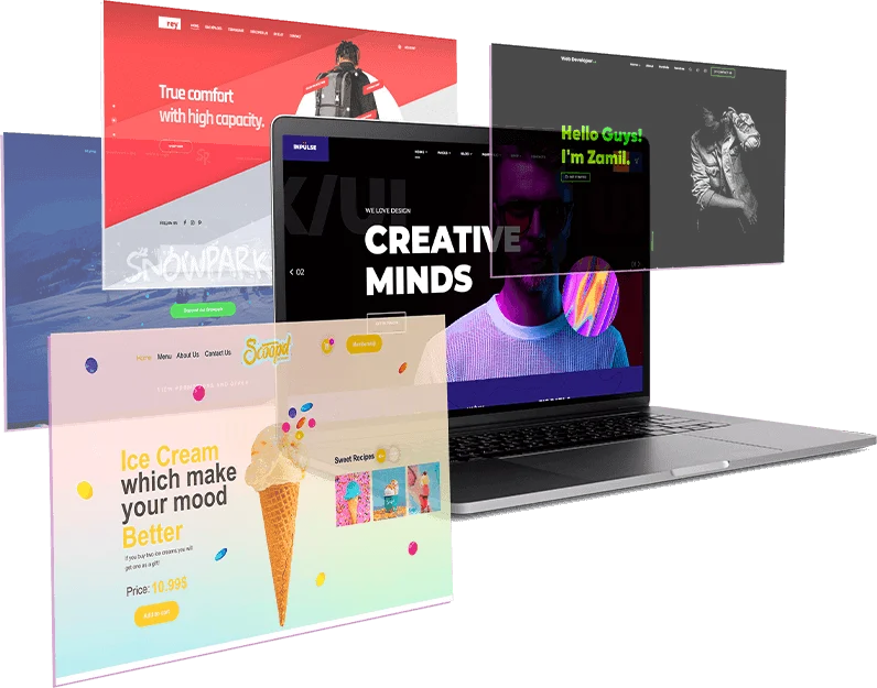 Website development — original website imagery