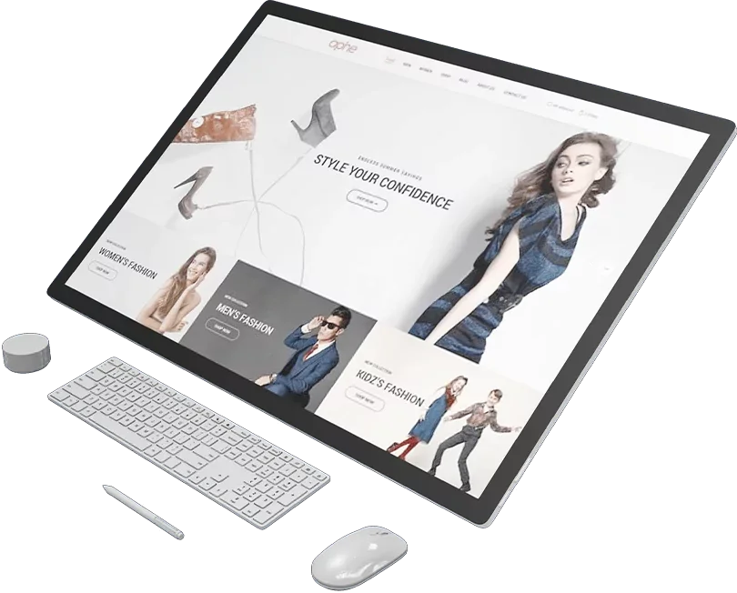 Ecommerce solutions — original website imagery